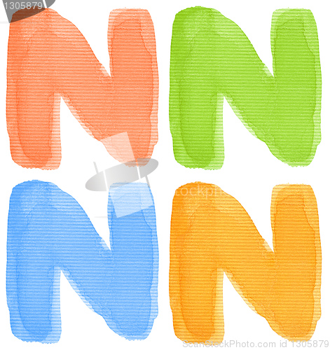 Image of Watercolor letter