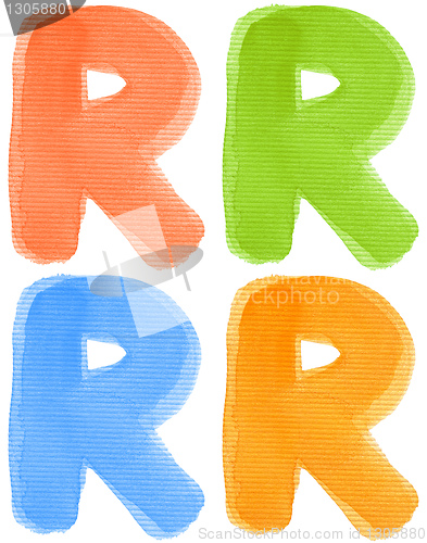Image of Watercolor letter