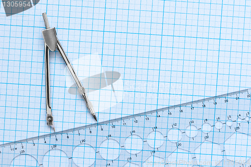 Image of drawing tools background