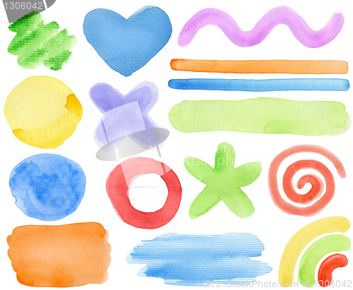 Image of Watercolor elements