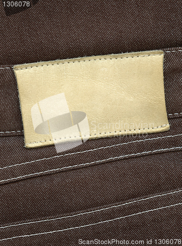 Image of Leather label