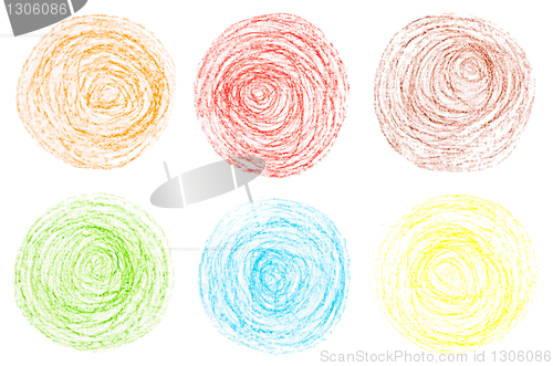 Image of crayon circles