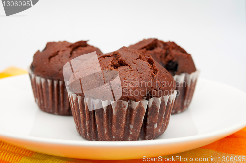 Image of Muffins on Plate