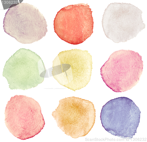 Image of watercolor dots