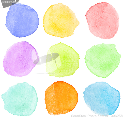 Image of watercolor dots