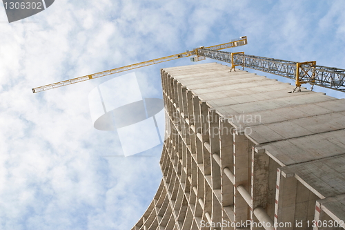 Image of construction with crane