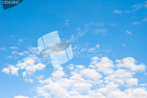 Image of Blue sky and clouds