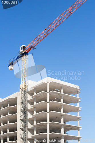 Image of construction with crane