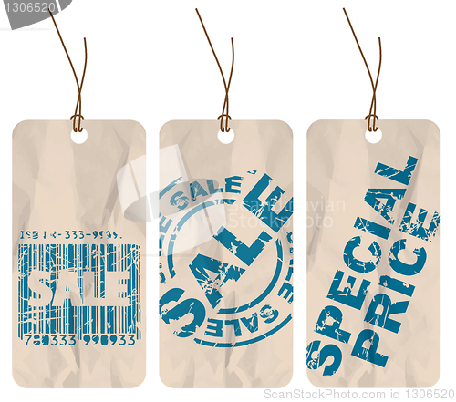 Image of Set of sale paper tags 