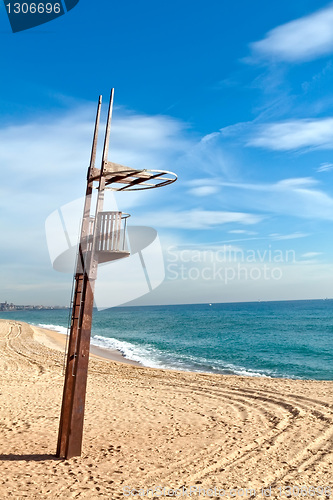 Image of Beach aid station Montgat Barcelona, Costa Mediterranea