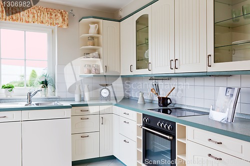 Image of Interior of modern house kitchen