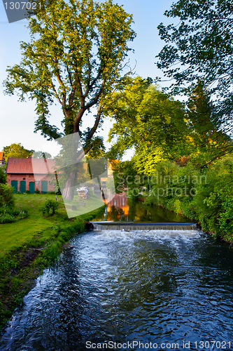 Image of summer landscape with river