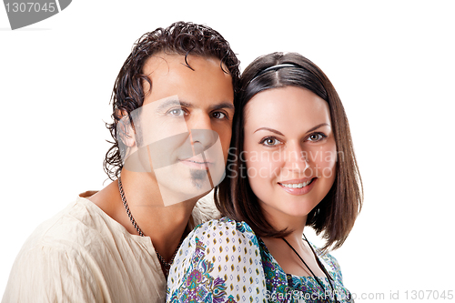 Image of Attractive young couple. Studio portrait