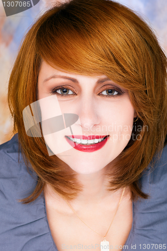 Image of Perfect woman  on colored background