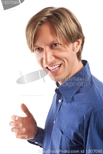 Image of angry business man.