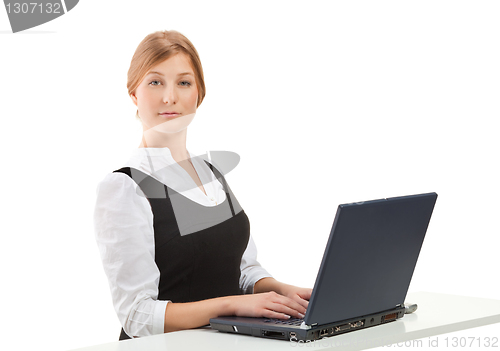 Image of Beautiful smiling businesswoman