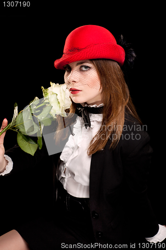 Image of Portrait of a pretty young woman