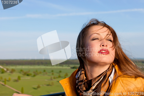 Image of Portrait of the young beautiful woman