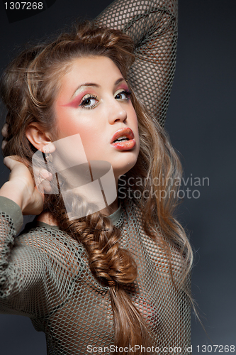 Image of woman with glamour make-up