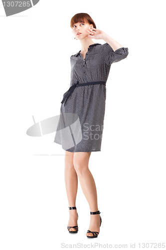 Image of Full length portrait of a confident young female