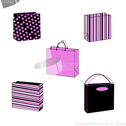 Image of Illustrated paperbags