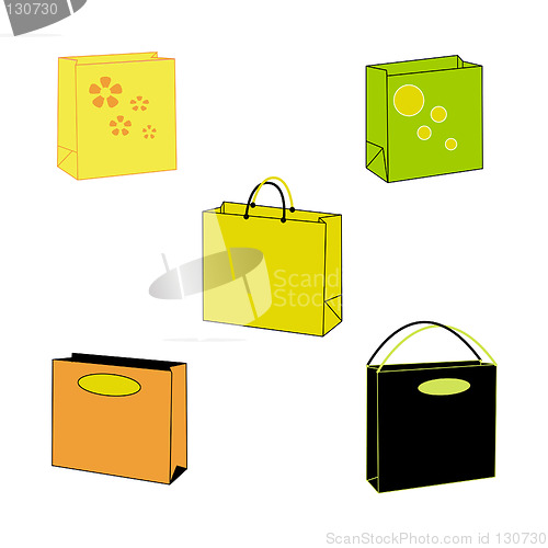 Image of Illustrated paperbags