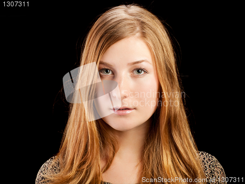 Image of pretty red-haired young woman
