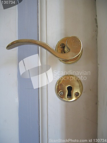 Image of Brass door handle