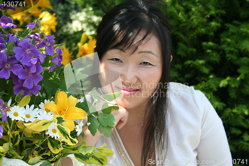 Image of Woman in white