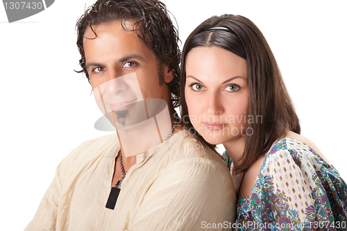 Image of Attractive young couple. Studio portrait