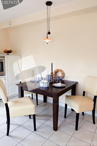 Image of Interior of modern house kitchen