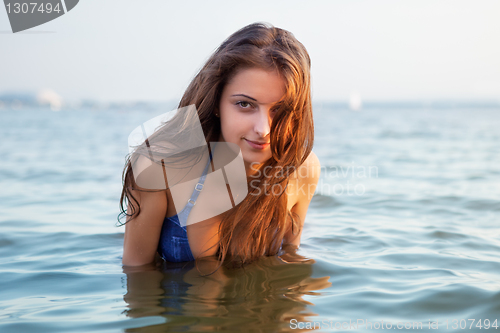 Image of girl posing in the Water