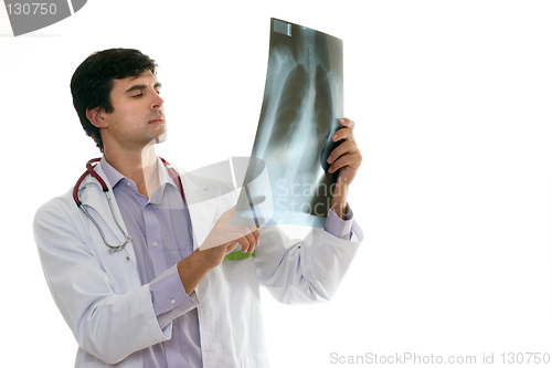 Image of Doctor with Chest X-ray