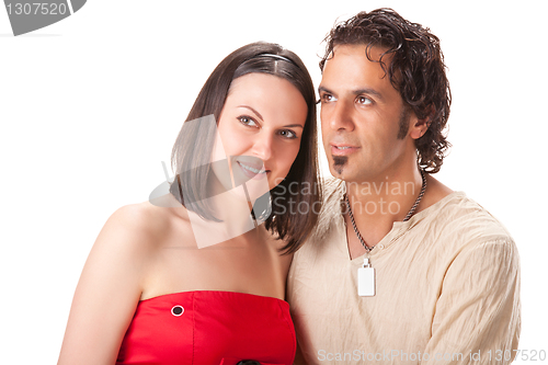 Image of Attractive young couple. Studio portrait