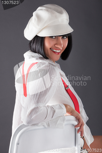 Image of woman with a cap