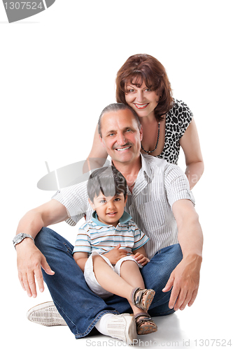 Image of Happy grandparents with handsome grandsons