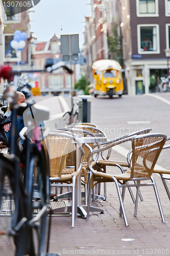 Image of The street scene in Amsterdam