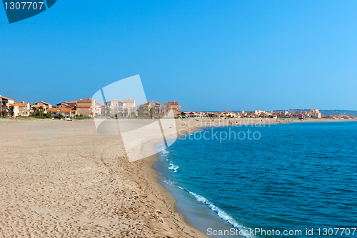 Image of Mediterranean sea coast. Nice France.