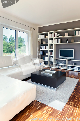 Image of Modern house, living-room