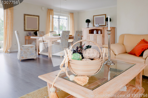 Image of Modern house, living-room