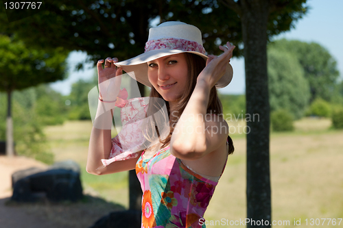 Image of Portrait of a beautiful young woman