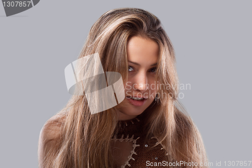 Image of Portrait of a young blonde lady