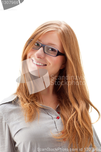 Image of Portrait of beautiful business woman