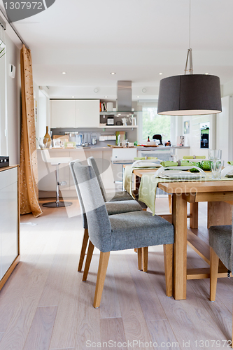 Image of Interior of modern house kitchen