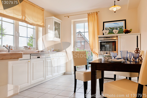 Image of Interior of modern house kitchen