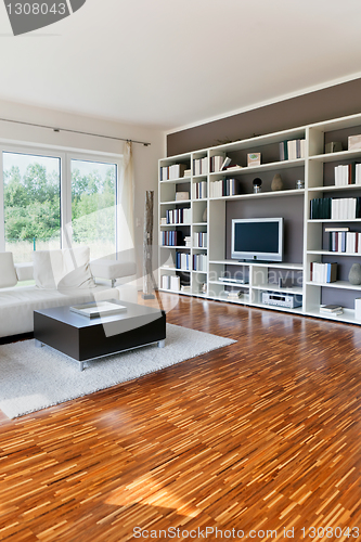 Image of Modern house, living-room