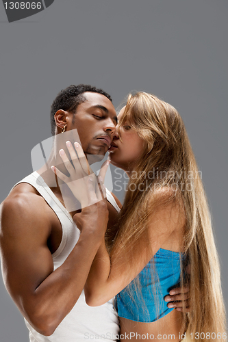 Image of Young couple dances Caribbean Salsa