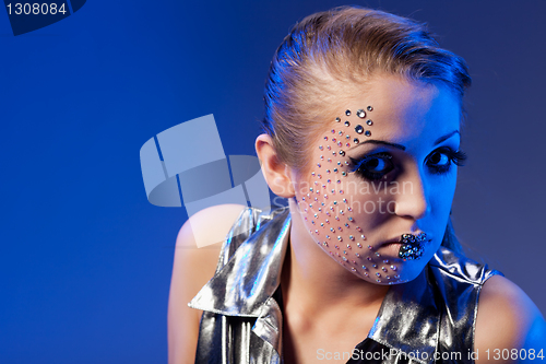 Image of woman with crystal glamour