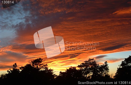 Image of Sunset with colourfull clouds