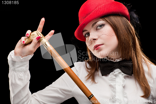 Image of Portrait of a pretty young woman